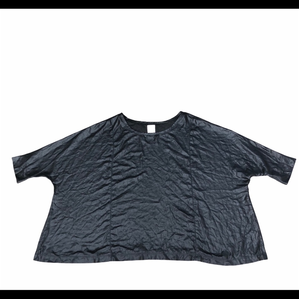 Georgie Large Boxy Blouse Sheer Dolman Sleeves